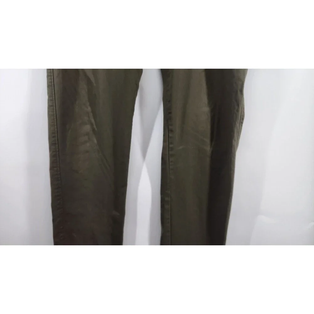 J.Crew Mens Size 34X30 Slim Fit Flex Olive Green Chino Pants‎ Cotton
